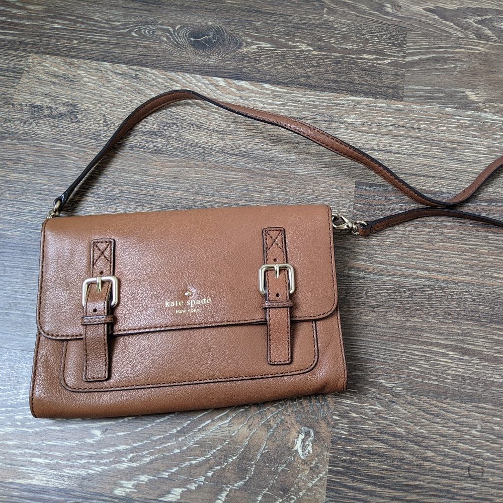 Kate Spade Messenger Bag in Caramel / Brown